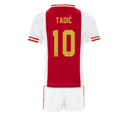 Fotbalové Dres Ajax Dusan Tadic #10 Dětské Domácí 2022-23 Krátký Rukáv (+ trenýrky)